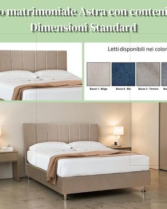 [NUOVO] LETTO MATRIMONIALE ASTRA CON CONTENITORE