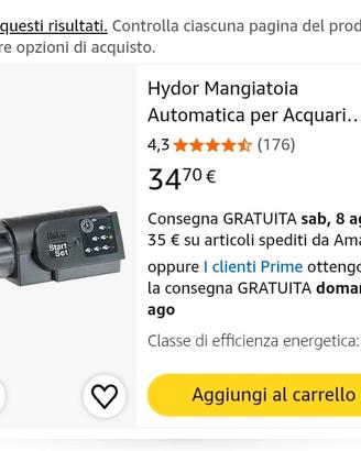 mangiatoia automatica acquario per pesci