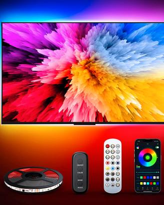 Striscia LED TV RGB con Telecomando e APP Controll
