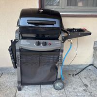 Barbecue a gas con pietra lavica