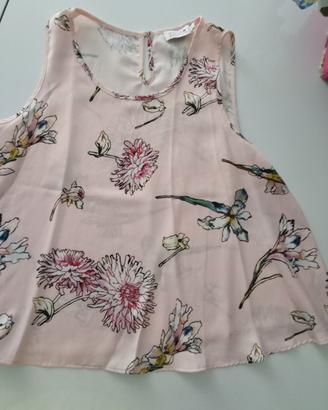 Top rosa fiorato donna Molly bracken 