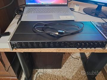 scheda audio Tascam 16x08 mai usata