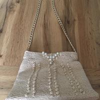 Borsa uncinetto fatto a mano , unica,