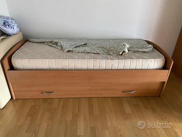 Letto singolo con cassetto