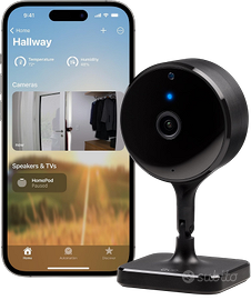 Eve Cam – Smart Indoor Camera, Risoluzione 1080p, 
