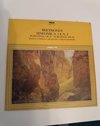 vinile 33 giri Beethoven sinfonie 1 e 2