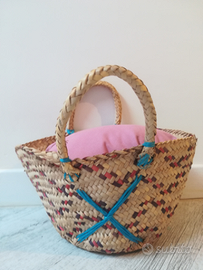 Borsa paglia per bambina