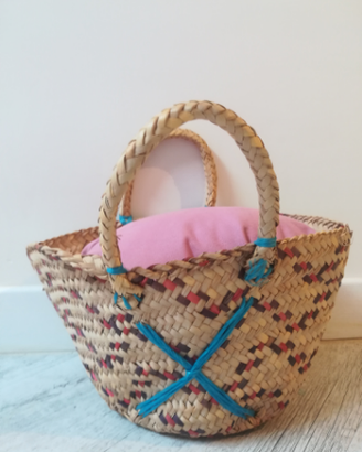 Borsa paglia per bambina
