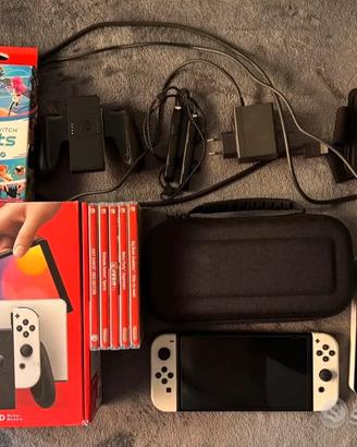 Nintendo swich OLED con 6 gichi trattabile