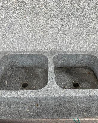 Lavandino pietra doppia vasca