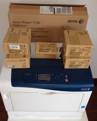 Stampante Xerox phaser 7100 con cartucce ricambio