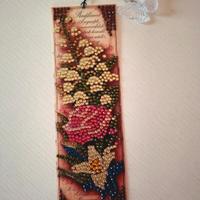 segnalibro fiori fatto a mano