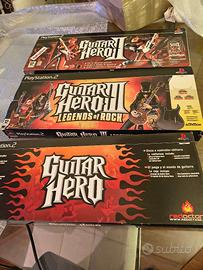 GUITAR HERO CHITARRE 1,2,3 CON TUTTI I CD,SCATOLE