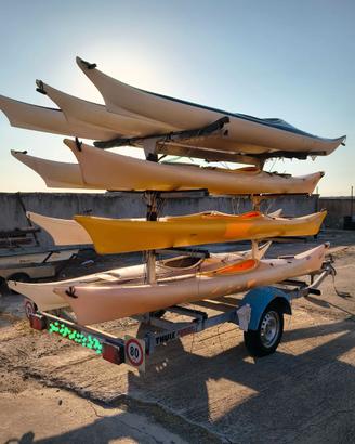Carrello porta canoe kayak