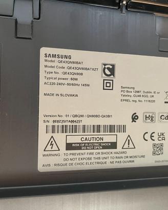 tv samsung Neo QLED 4K 43" QN90B