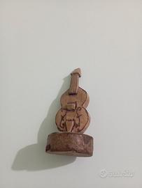 statuetta decorativa in legno 