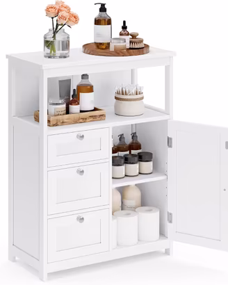 VASAGLE Mobile Bagno, 3 Cassetti, 60x30x80cm NUOVO