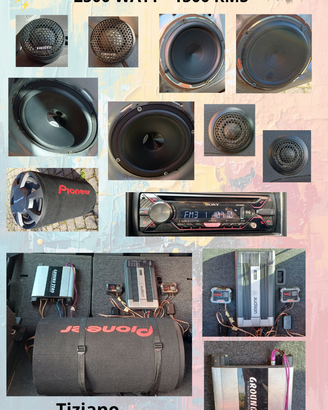 Impianto Hi-Fi Car Audio Completo Hertz Audison GZ