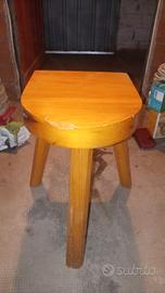 sgabello in legno