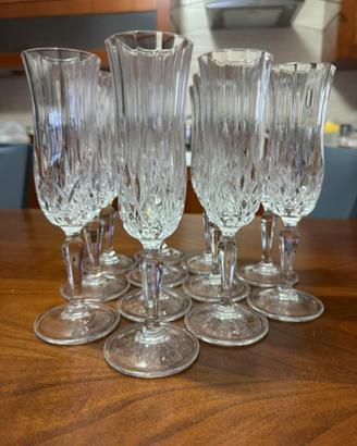 12 flute per prosecco in cristallo RCR nuovi