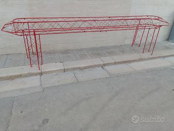 Bancone con piano in vetro