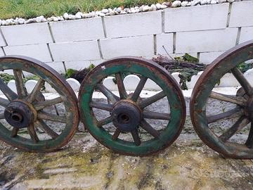   4 ruote antiche di carro
