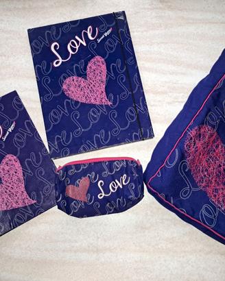 Set 4 pz per scuola, sacca, astuccio Sweet Years