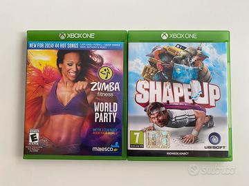 Set 2 giochi xbox one kinect shape up zumba