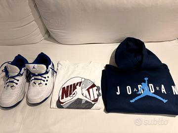 Felpa, scarpe e t-shirt Jordan taglia 10 anni