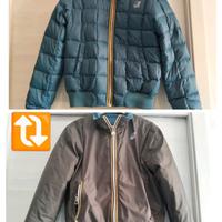  K-Way reversibile blu/marrone – Taglia M 🔥  
Due