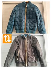  K-Way reversibile blu/marrone – Taglia M 🔥  
Due