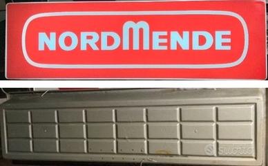 Insegna illuminata NORDMENDE vintage anni 70