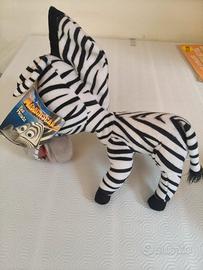 Peluche zebra madagascar 20 cm originale dreamwork