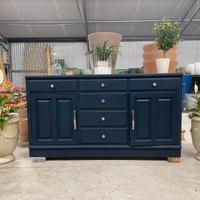 Sideboard stupenda credenza Blu ottanio, in legno