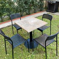 Tavolo e sedie da giardino ho terrazzo