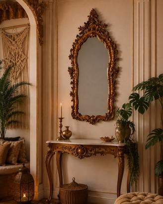 Specchio cornice oro antiquariato 
