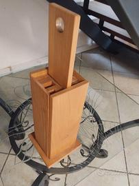 Ceppo in legno porta coltelli 