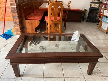 Tavolo soggiorno in puro legno