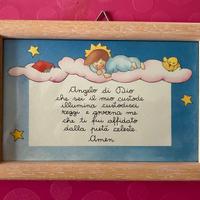Quadretto nascita: preghiera angelo custode