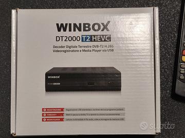 Decoder digitale terrestre WINBOX DT2000 T2 HEVC