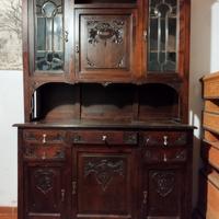 Credenza liberty in legno inizio '900