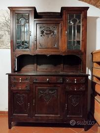 Credenza liberty in legno inizio '900