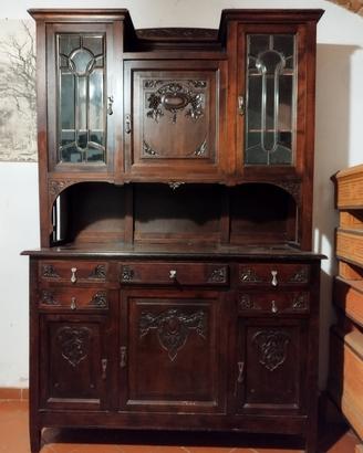 Credenza in legno Liberty inizi '900