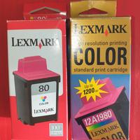 2 Cartucce stampante Lexmark 12A1980 - 80 Color