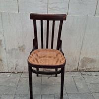 Sedia in paglia di Vienna tipo thonet 