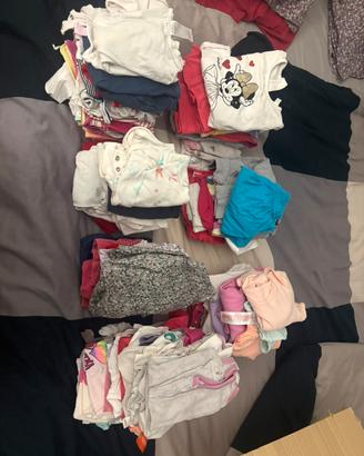 Lotto abbigliamento bimba