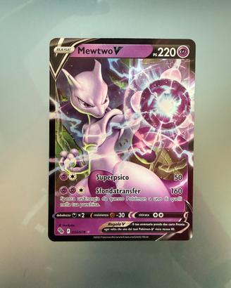 Carta Pokémon Mewtwo V 030/078 Ultra Rara Italiana
