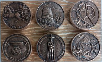 Medaglie in bronzo da collezione