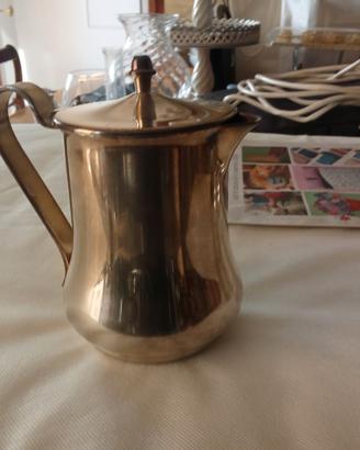 SET PORCELLANA E METALLO TOGNANA-CAFFE E LATTE