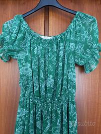 Vestito estivo Ozone verde fantasia - S/M